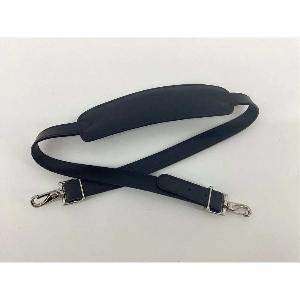 Jack Georges Black Leather Strap For Briefcase Purse Bag ***STRAP ONLY***